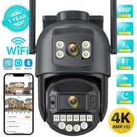 Caméra IP PTZ 10MP 8MP 5K extérieure double objectif double écran 5G WIFI caméra AI suivi Protection de sécurité caméra de Surveillance CCTV 1