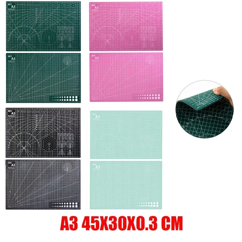 절단 색상 모델 작업대 스탬프 고무 DIY 절단 PVC 패드 두께 보드 조각 플레이트, 3mm 매트 클레이