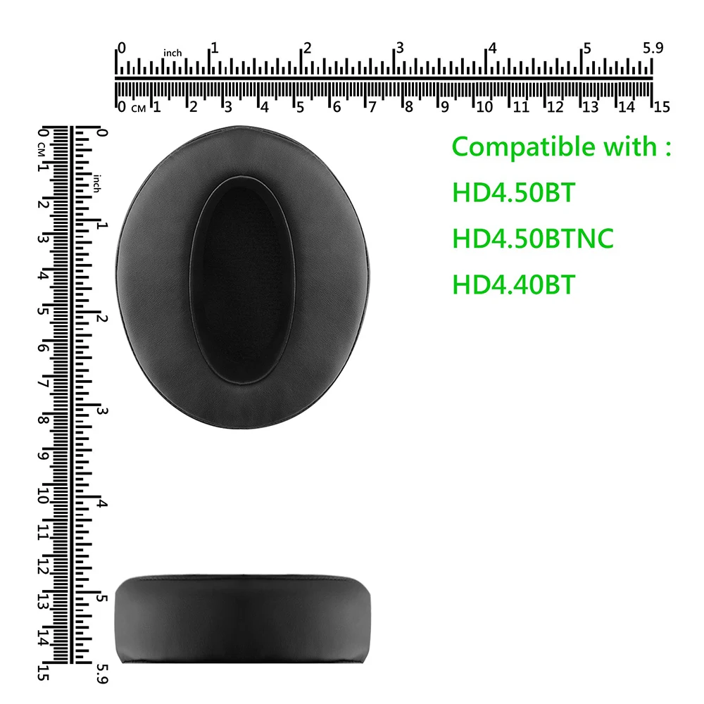 Cuscinetti Auricolari In Pelle Per Sennheiser HD4.50BT, HD4.50BTNC, HD4.40BT