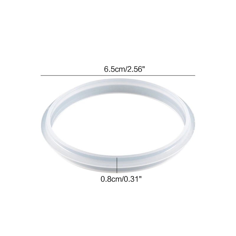 Y4QE Diy Crystal Epoxy Resin Sealed Bottle Storage Box Silicone Mold with Lid Wooden Cover Sealing Ring for DIY Crafts