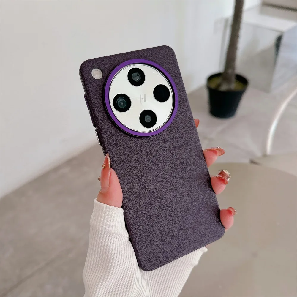 Lichee Pattern Matte Protective Back Cover - Full Cover Phone Shell