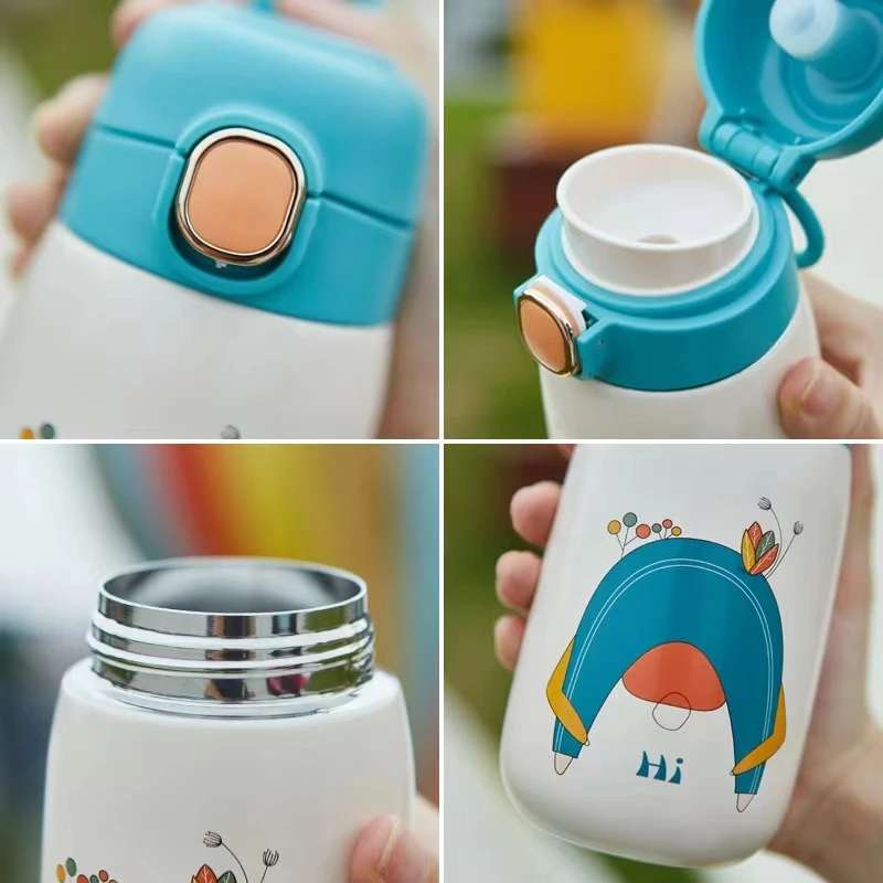 550ml Baby Feeding Bottle Stainless Steel Milk Thermos for Children  Insulated Hot Water Bottle Warmer Leak-poof Thermal Cup - AliExpress