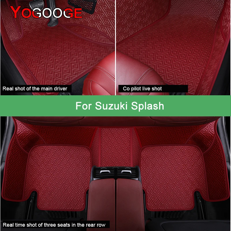 

Автомобильные коврики YOGOOGE для Suzuki Splash, роскошные автомобильные аксессуары, коврик для ног