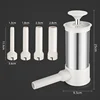 304 Stainless Steel Large Manual Sausage Maker Meatball Maker Sausage Stuffer Homemade Use Filler Tool Meat Ball Mold Machine 5