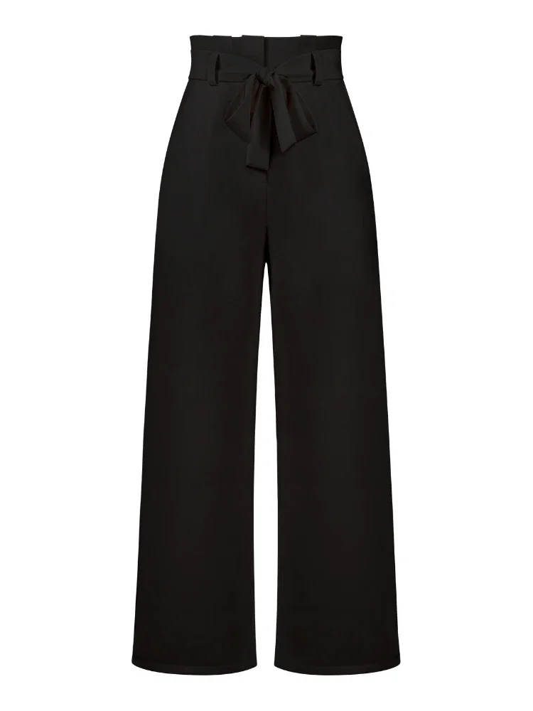 2023 Fashion New In Women's Pants Casual Workplace Loose Women Pant Versatile Straight Broad Leg High Waist Pants Women Clothing