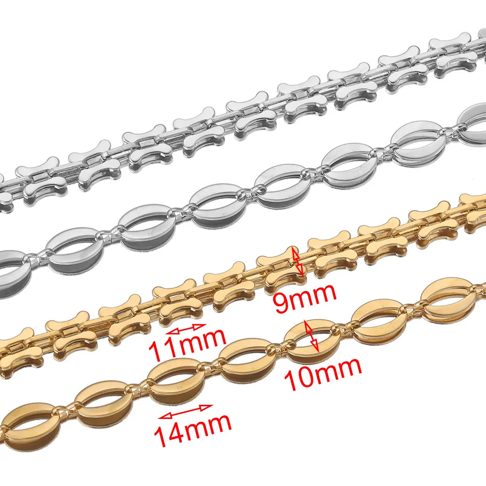 2M Stainless Steel Beaded Ball Cable Rolo Chains Bulk Plating Gold Chain  for Jewelry Making Supplies Necklace Wholesale Items