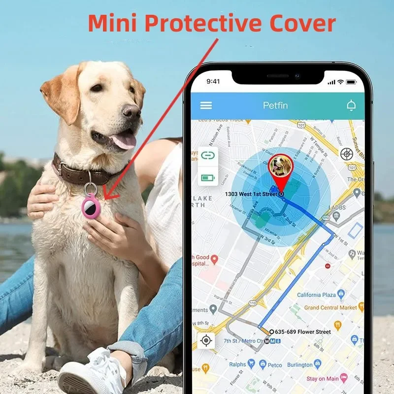 GPS Locator Key Finder Anti Lost Tracker Keychain Accessories Case For Airtag