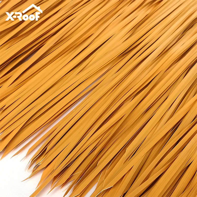 X-House 500*500mm PE Synthetic Thatch Roof Decoration Waterproof for Tiki Hut Garden Artificial Thatch