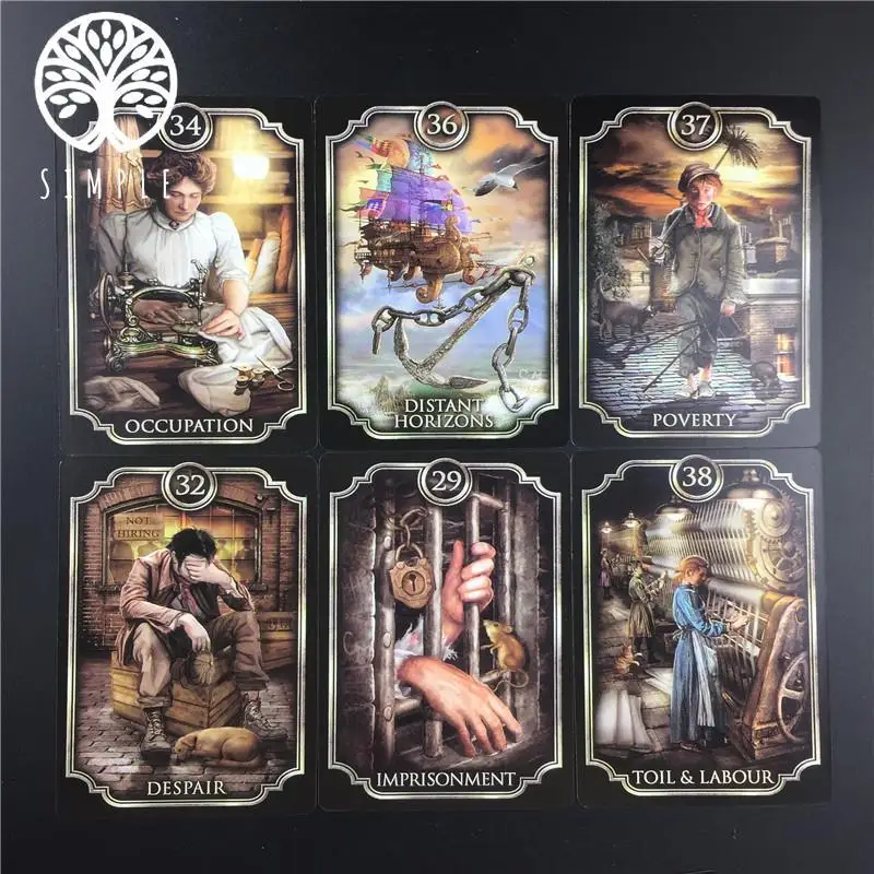Fin De Siecle Kipper Tarot Deck Fortune-telling Prophecy Oracle Cards with PDF Guidebook 2