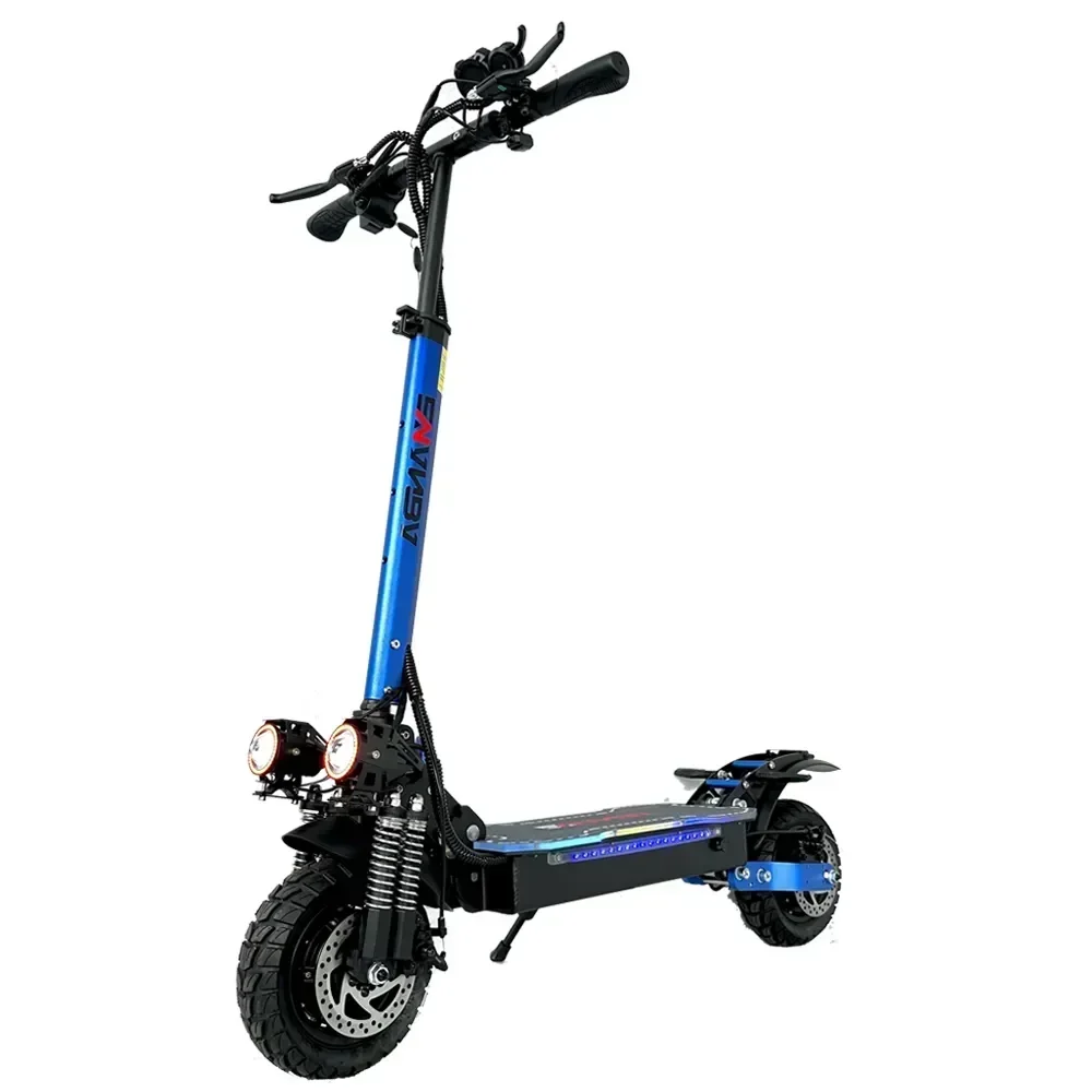 X6 2400W 48V 21AH Electric Scooter Dual Motor Max Speed of 65KMH Max range of 60-70KM Foldable Escooter Load 150KG