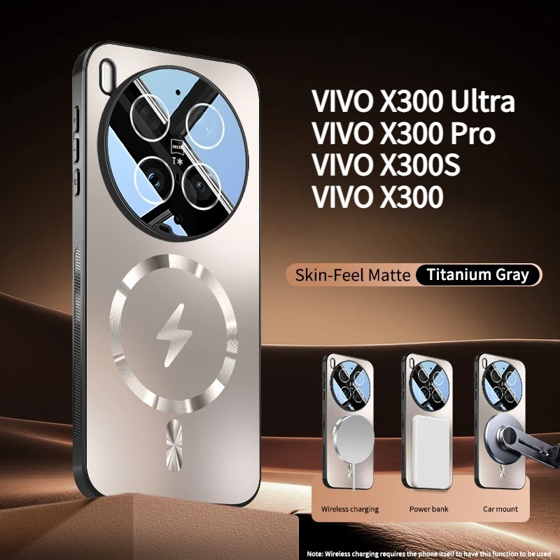 Premium Magnetic Lens Full Cover Case with Wireless Charging