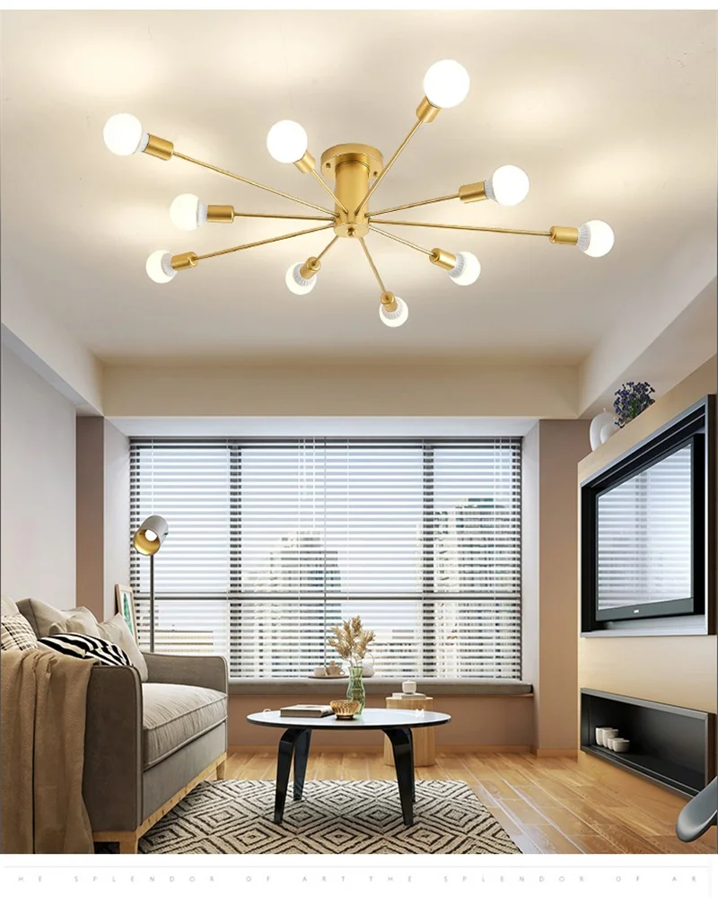 

﻿ Nordic bedroom ceiling light living room modern minimalist style homestay apartment room light LED wick creative light