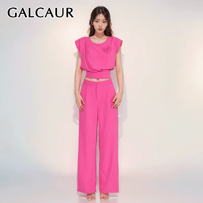 galcaur-ensemble-deux-pieces-decontracte-pour-femme-col-rond-taille-haute-jambes-larges-couleur-unie-minimaliste-mode-feminine