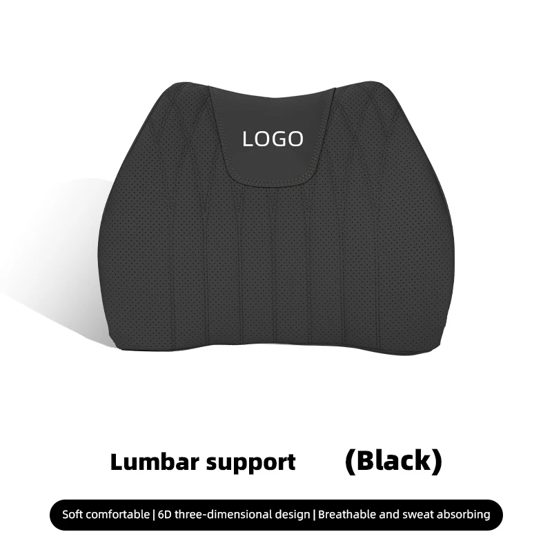 thumbnail image 1 of Cojín de asiento de coche de cuero transpirable con soporte de cintura para Renault Megane 2 3 4 Twingo Clio Talisman Captur Trafic, 1 of 5