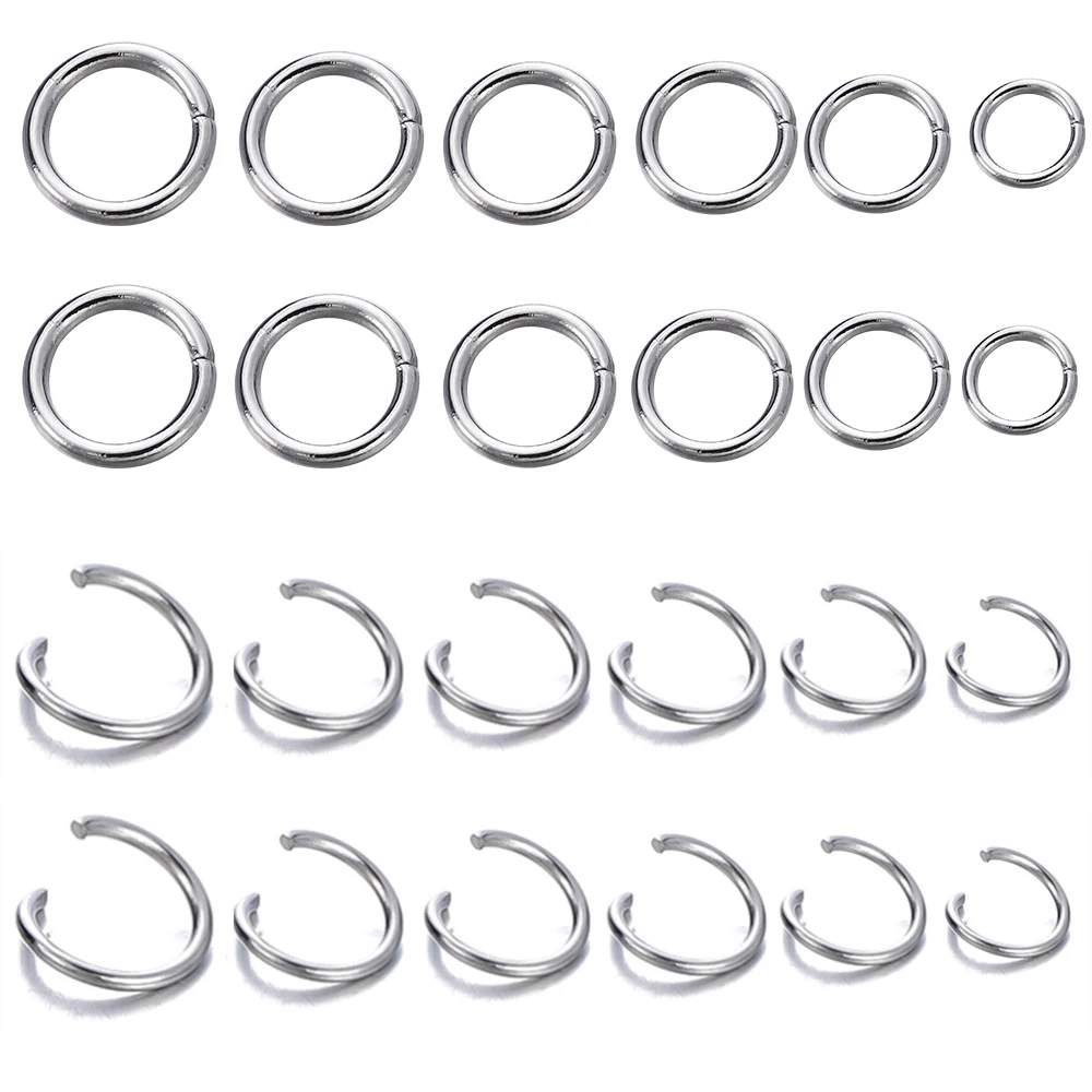 200PcsStainlessSteelOpenJumpRingsforJewelryMakingSuppliesDIY