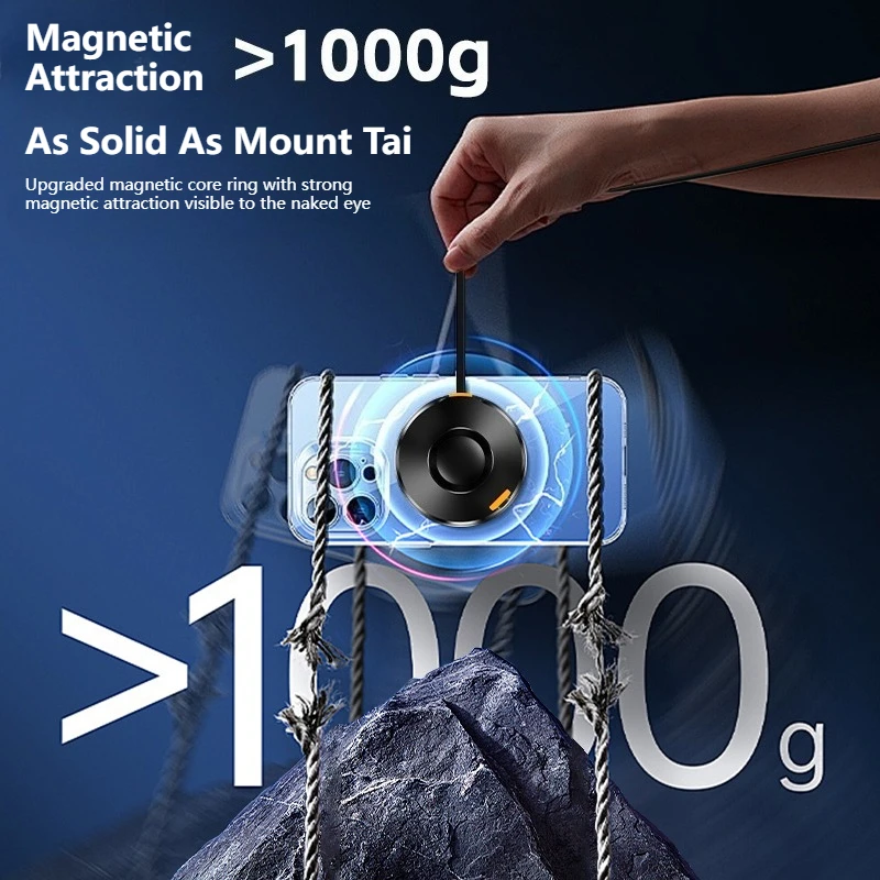 2 in 1 Magnetic Wireless Charger Built in Cable for Magsafe IPhone 17 16 15 14 13 12 Apple Watch 11 SE Airpods Pro Fast Charging