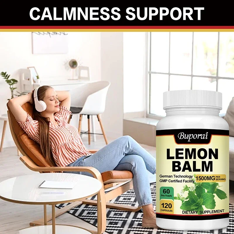 Lemon Balm-Natural Calming and Sleep Aid, Relax The Mind and Body, Non-GMO