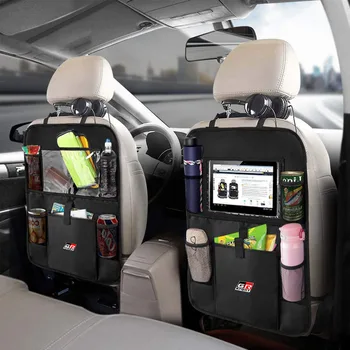Organizer per schienale seggiolino auto di grande capacità per Toyota GR Sport Gazoo Racing Yaris 86 Corolla Hilux Supra C-HR Accessori interni