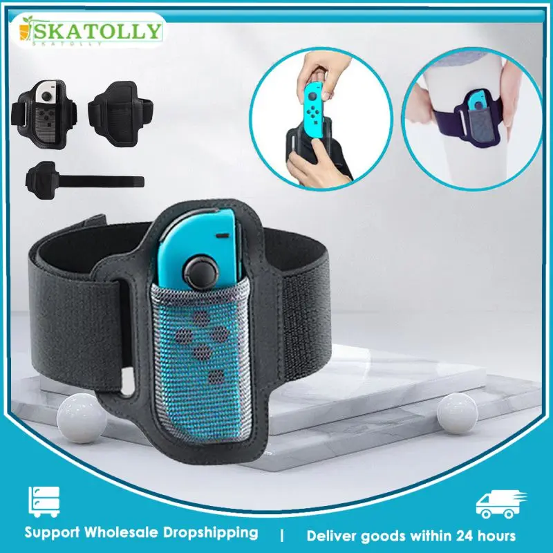 Cinturino Per Gamba Regolabile Fascia Elastica Per Nintendo Switch Joycon Ring Fit Adventure Game Ring Feet Ring Tie Game Handle Holder Belts