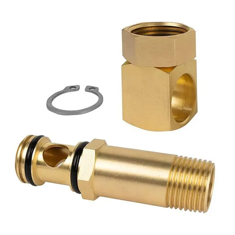 

Garden Hose Adapter Durable Brass Faucets Hose Pipe Connectors Adapters Portable Garden Hose Fitting For Home Gardens Yards