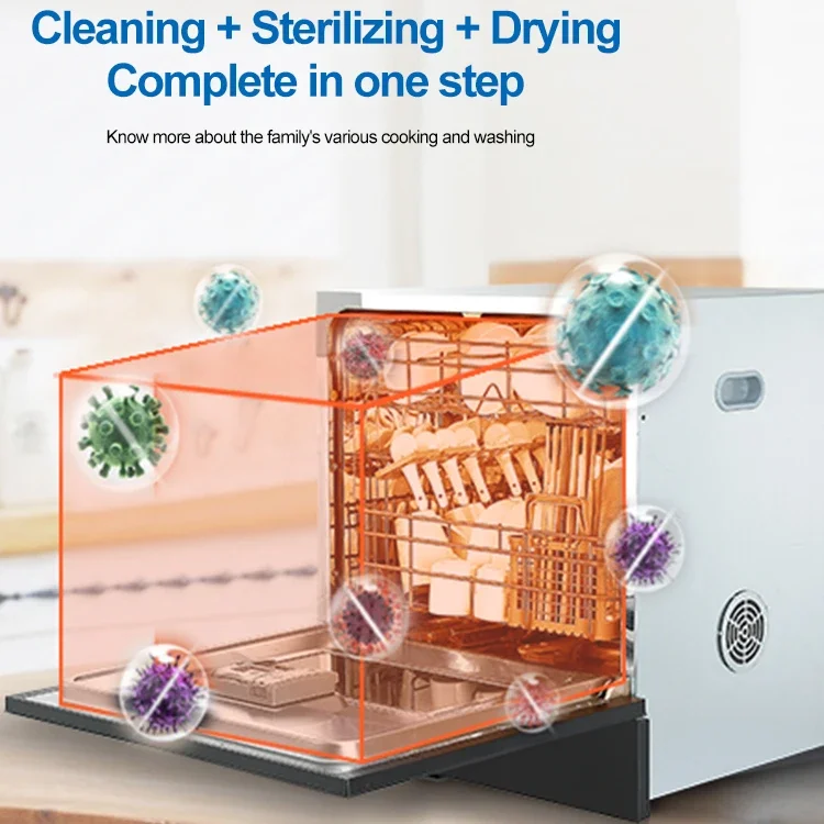 Counter Top Dishwasher Automatic Installation Mini Dishwasher Portable Dishwasher Machine For Home Use 6