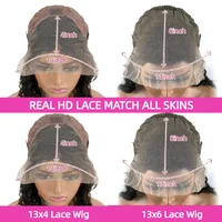 Perruque Lace Front Body Wave 30-36 pouces, densité 200, avec dentelle frontale 13x4 ou 13x6, en cheveux humains brésiliens pour femmes 6