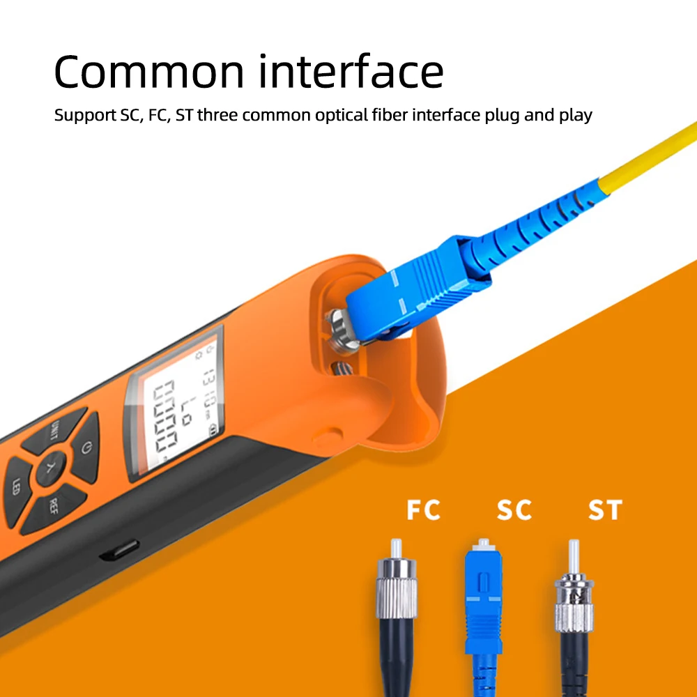 Optical Power Meter G10 Rechargeable Battery FTTH Fiber OPM FC/SC/ST With Flash Light optical power meter
