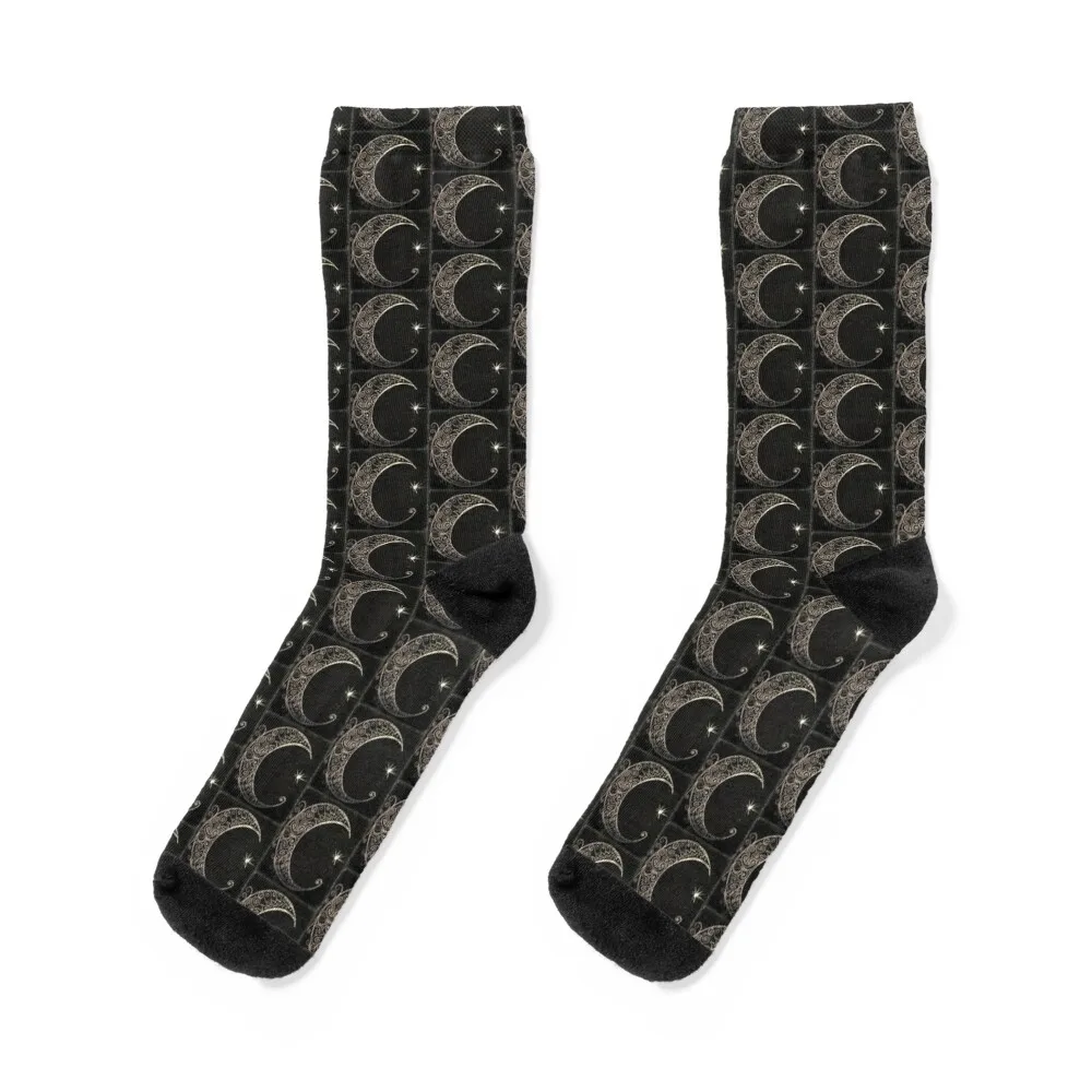 

Silver Moon Socks hiphop Run Climbing new in's Men Socks Luxury Brand Women's