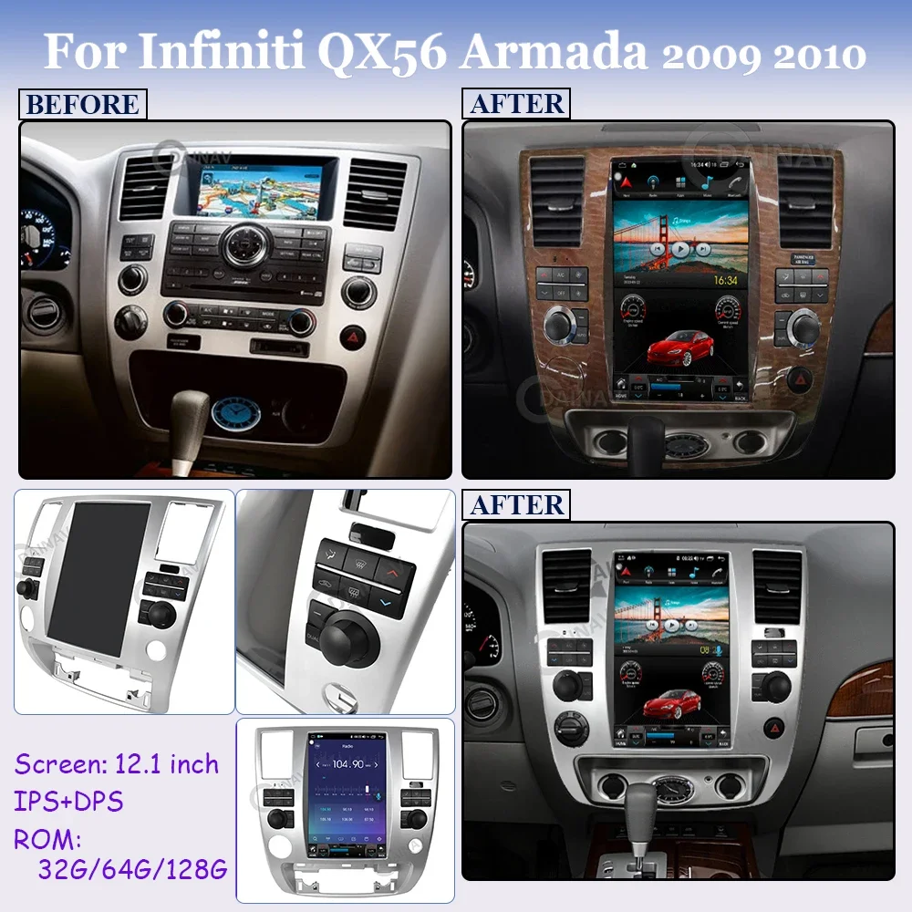 

Мультимедийная магнитола для Infiniti QX56 Armada 12,1 2003 2004 2005-2006