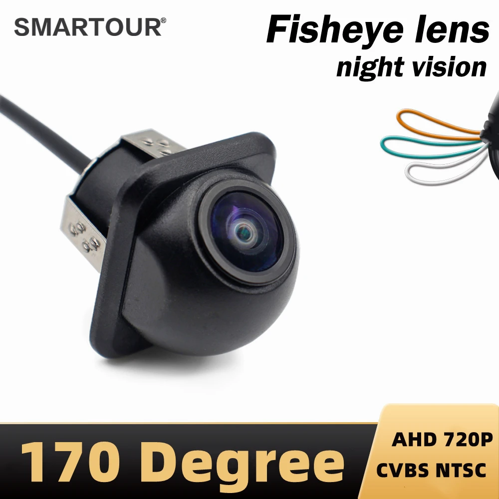 

720P AHD CCD 170 degree Fisheye Lens Car Rear Side front View Camera Wide Angle Reversing Backup Camera Night Vision Waterproof