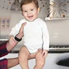 3/8PCS/LOT Long Sleeved Baby Bodysuits 100% Cotton Solid White Newborn Baby Boy Girl Rompers Infant Jumpsuit Ropa 0-12Month 2