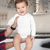 3/8PCS/LOT Long Sleeved Baby Bodysuits 100% Cotton Solid White Newborn Baby Boy Girl Rompers Infant Jumpsuit Ropa 0-12Month 2