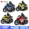 2.4G 1/10 Electric Power RC Motorcycle 4 Ch High Speed Engine Assembly Remote Control Racing Motorcycles Toys for Boys Kids Gift 1
