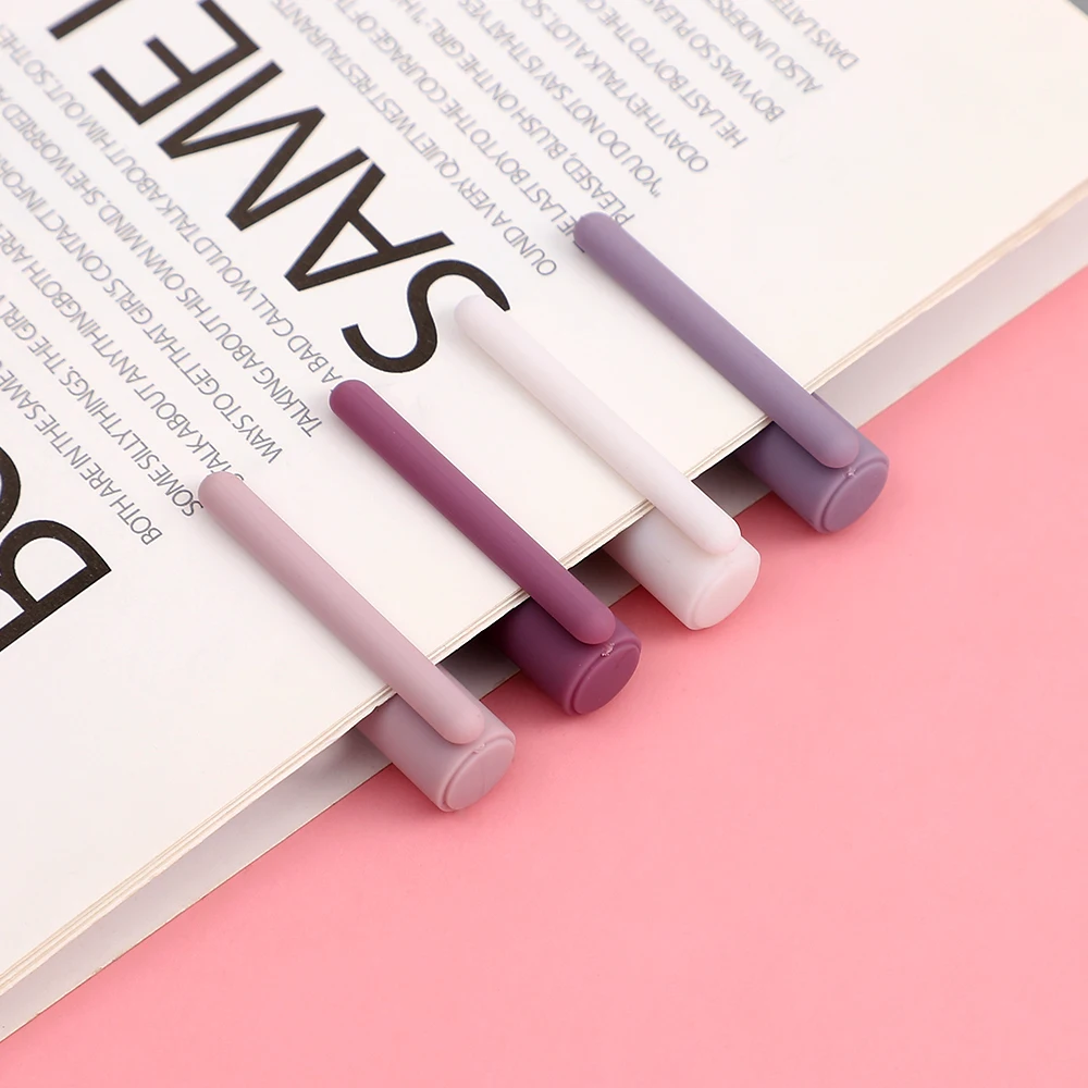 JIANWU 6pcs/set Creative cute morandi Simple small fresh gel pen kawaii Quick drying Cap neutral pen journal supplies Stationery