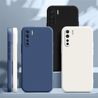Original Soft Case for OPPO A91 Camera Protection Carcasa Square Liquid Silicone OPPOA91 Luxury High Qualtiy Classic Cover Funda 2