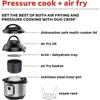 Instant Pot Duo Crisp 11-in-1 Air Fryer and Electric Pressure Cooker Combo with Multicooker Lids that Air Fries, 6
