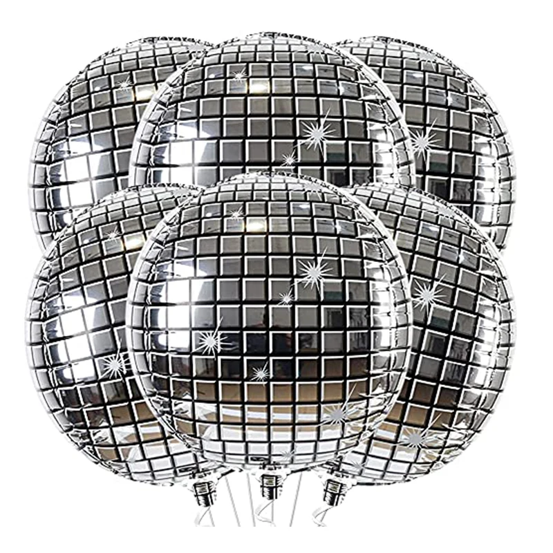 Большие воздушные шары для дискотеки 70s круглые дискотевечерние 70-х 22 дюйма 4d
