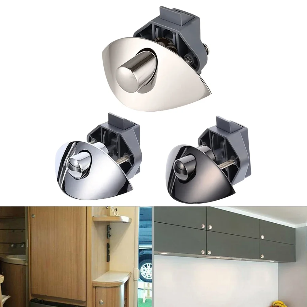 Chiusure A Pressione Per Porte - 2 Pezzi, 40N, Per Armadi E Camper, Non Magnetiche - Foto 4