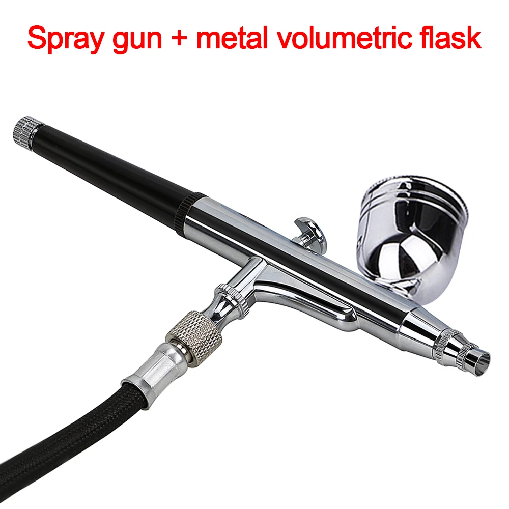 Dual Action Airbrush Spray Gun Kit Oxygen Spray Gun Spraying Hobby 0