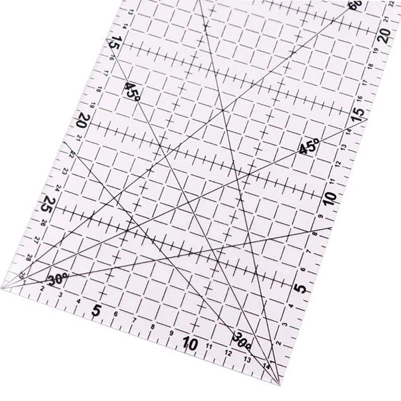 30*15 Cm 패치워크 자, 퀼팅 도구, 고급 아크릴 소재, 투명 자, 스케일, 학교 용품