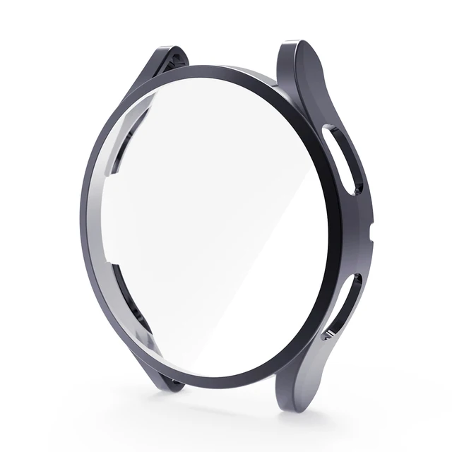 Full Cover Protective Case for Samsung Galaxy Watch 4 Accessories Soft TPU Screen Protector Galaxy watch 4 40mm 44mm Space Gray