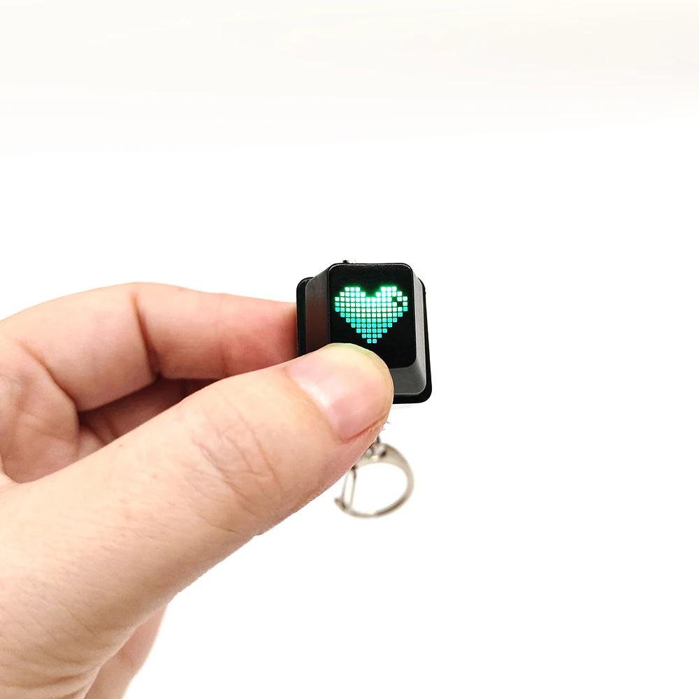 RGB Lighting Keychain Couple Keyring Fingertip Office