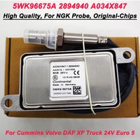 High Quality Chips for NGK Probe 5WK96675A 2894940 NOX Oxygen Sensor Made in DE For Cummins Volvo DAF XF Truck Euro 5 A034X847 1