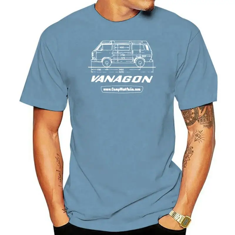 Maglietta Da Uomo Vanagon Disegno Tecnico T3 Vanagon Westfalia Maglietta Stampata T-Shirt Tees Top