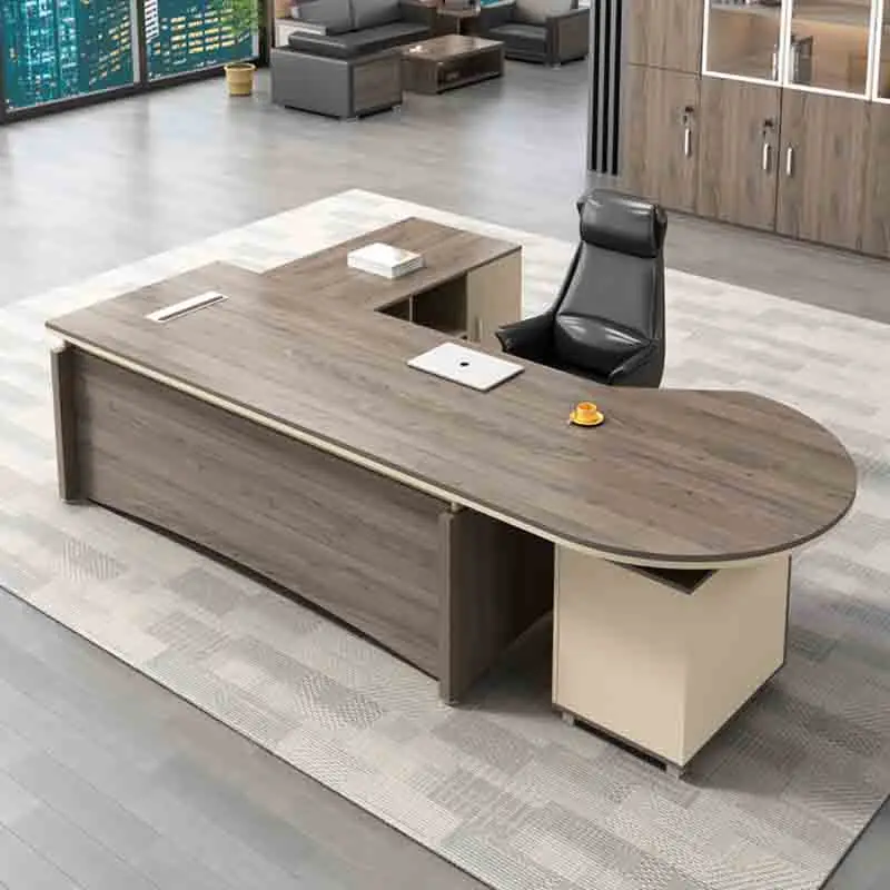 Luxury Storage Office Desks Working Floor Wooden Laptop Office Desks Meeting Console Scrivania Ufficio Lavoro Room Furnitures wooden floor pc