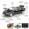 1:24 Mercedes-Benz W140 320SEL Classic Limousine Alloy Diecast Model Car Sound &light Decoration Gift For Friend Present C335 5