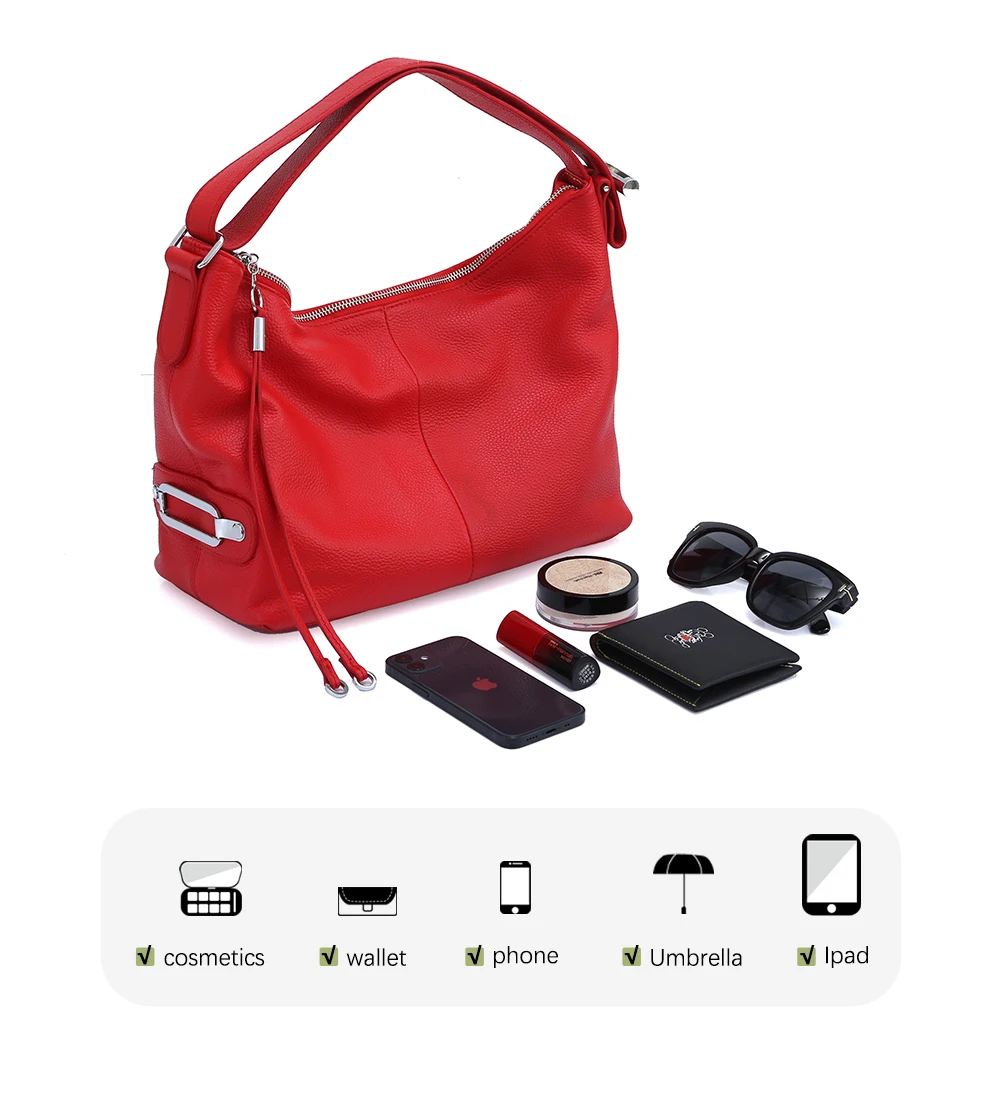 Zency Winter Bag 100% Echtleder OL-Stil Damen Handtasche Mode Damen Schultertaschen Klassische Handtasche Umhängetasche Crossbody Tasche – Detail 9