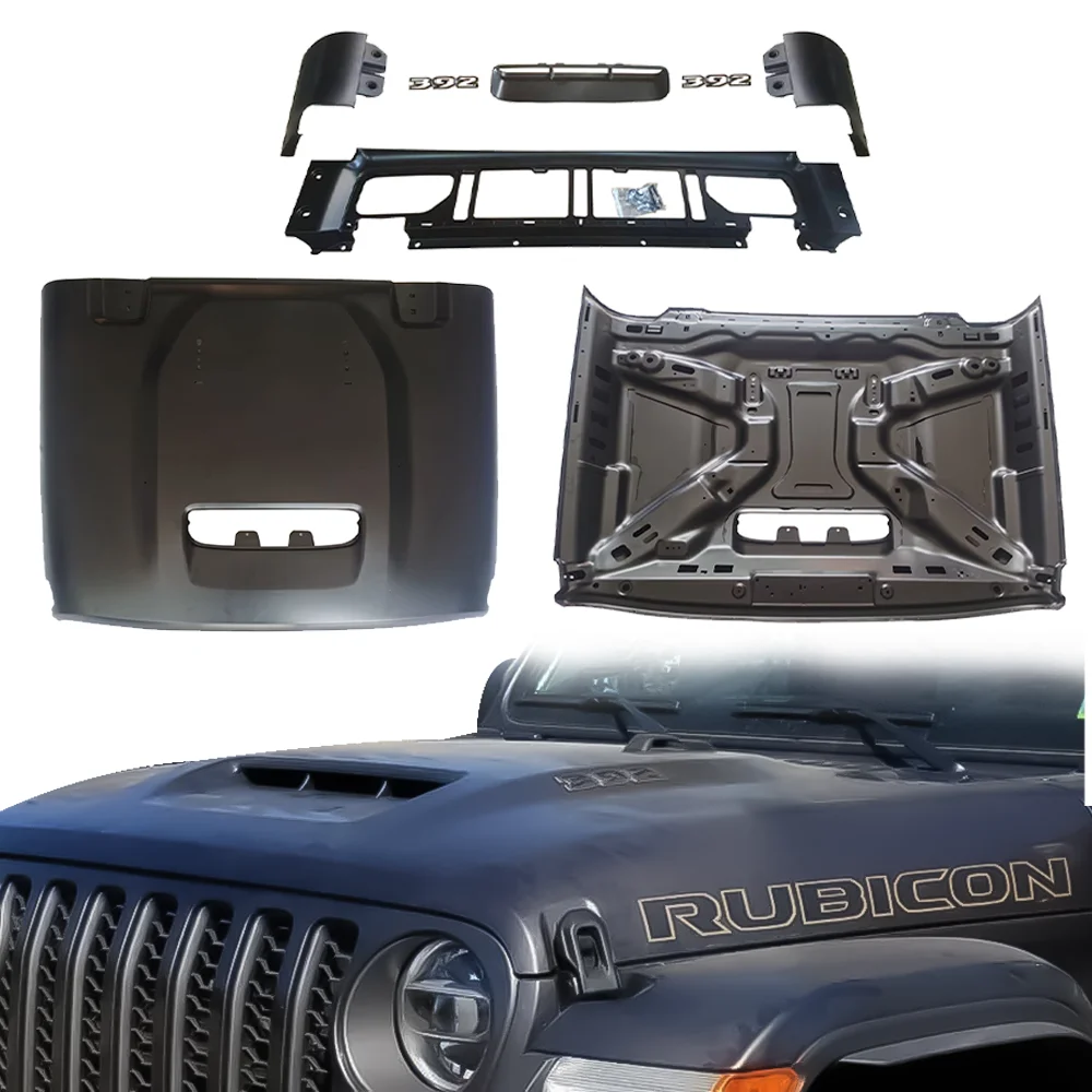 Jeep Tj Hood Vent MACHSWON Hood Vent Scoop Decoation Cove, Engine