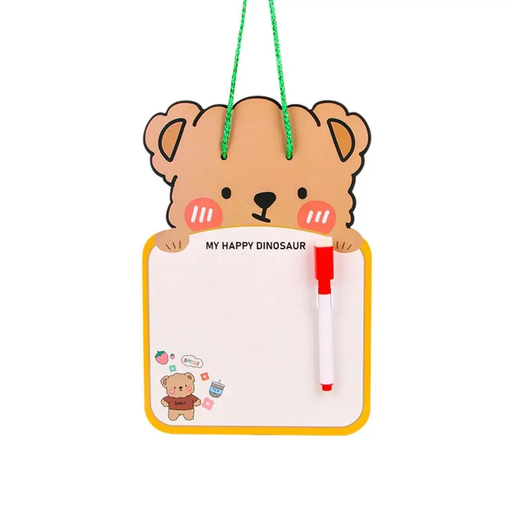 Cute Erasable Whiteboard Portable Suspendable Creative Whiteboard Notebook Cartoon Animal Shape Reusable Drawing Board Students images - 6