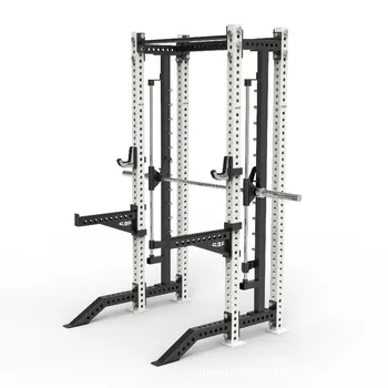 Fitness Power Cage Squat Rack with Weight Training Gym Smith Machine 1
